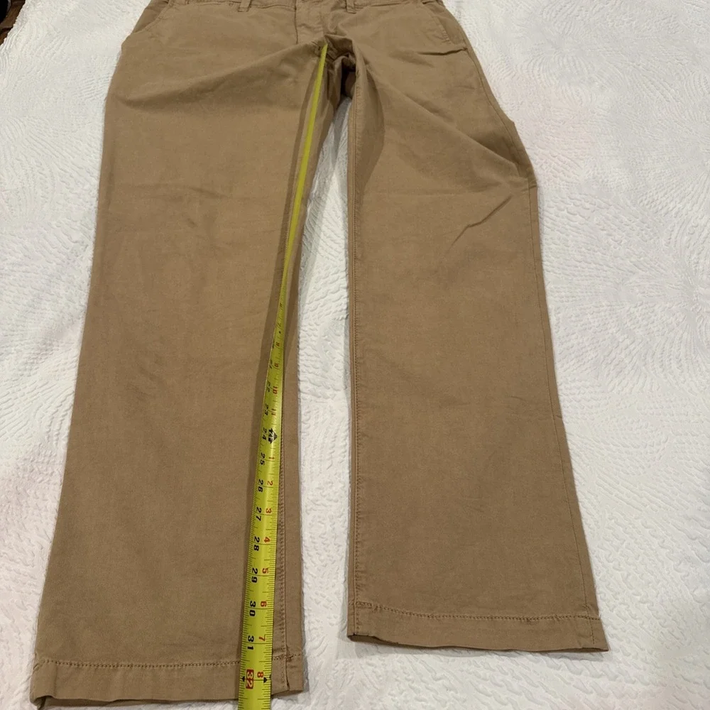 American Eagle Pants Mens Sz 36X34 Next Level Flex Slim Straight Chino Tan Khaki - Picture 7 of 11